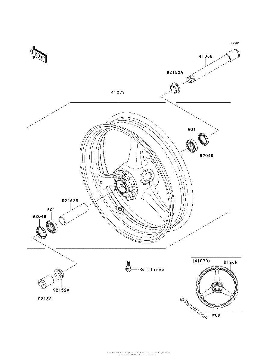 Diagrama de FRONT WHEEL