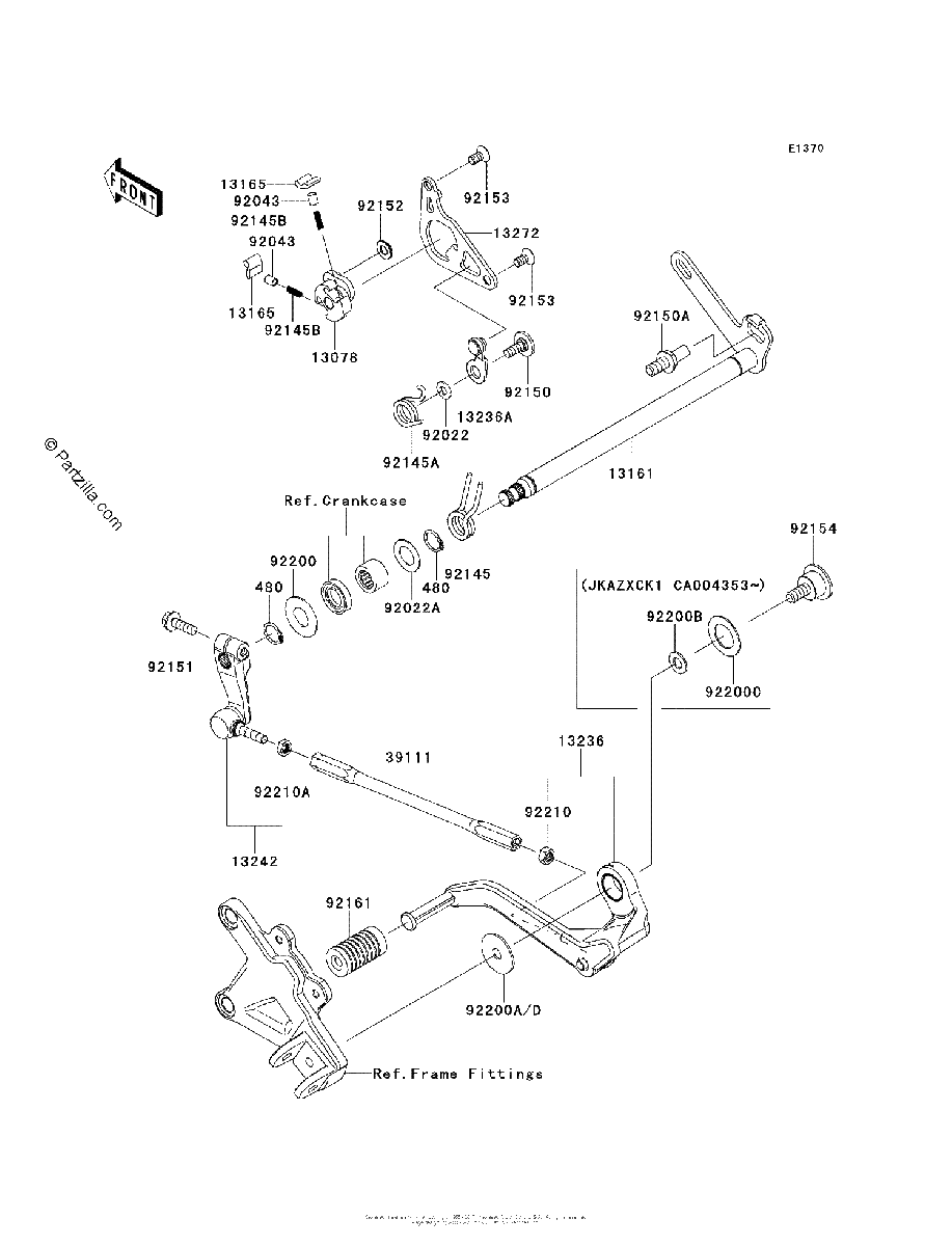 Diagrama de GEAR CHANGE MECHANISM