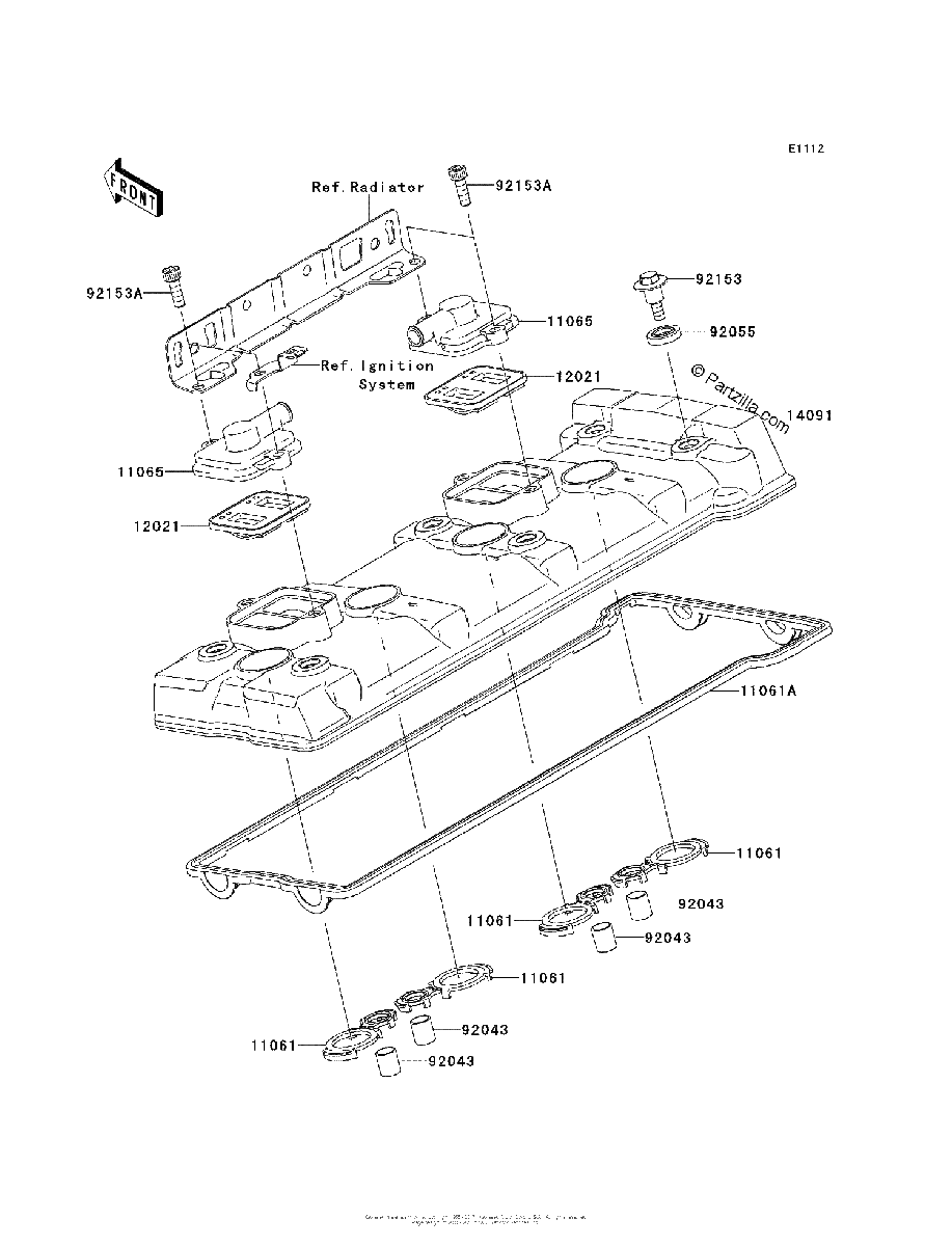 Diagrama de CYLINDER HEAD COVER