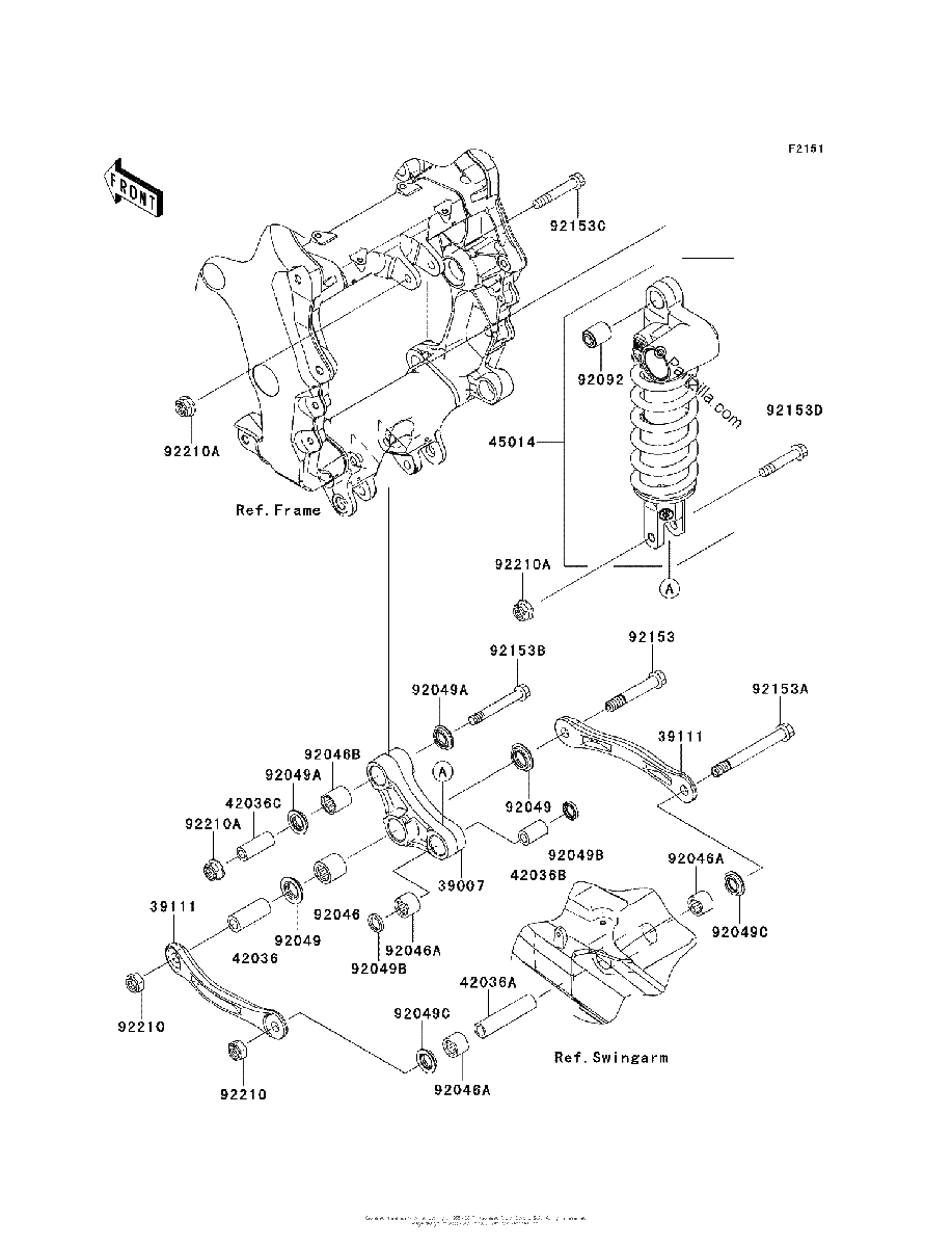 Diagrama de SUSPENSION SHOCK ABSORBER