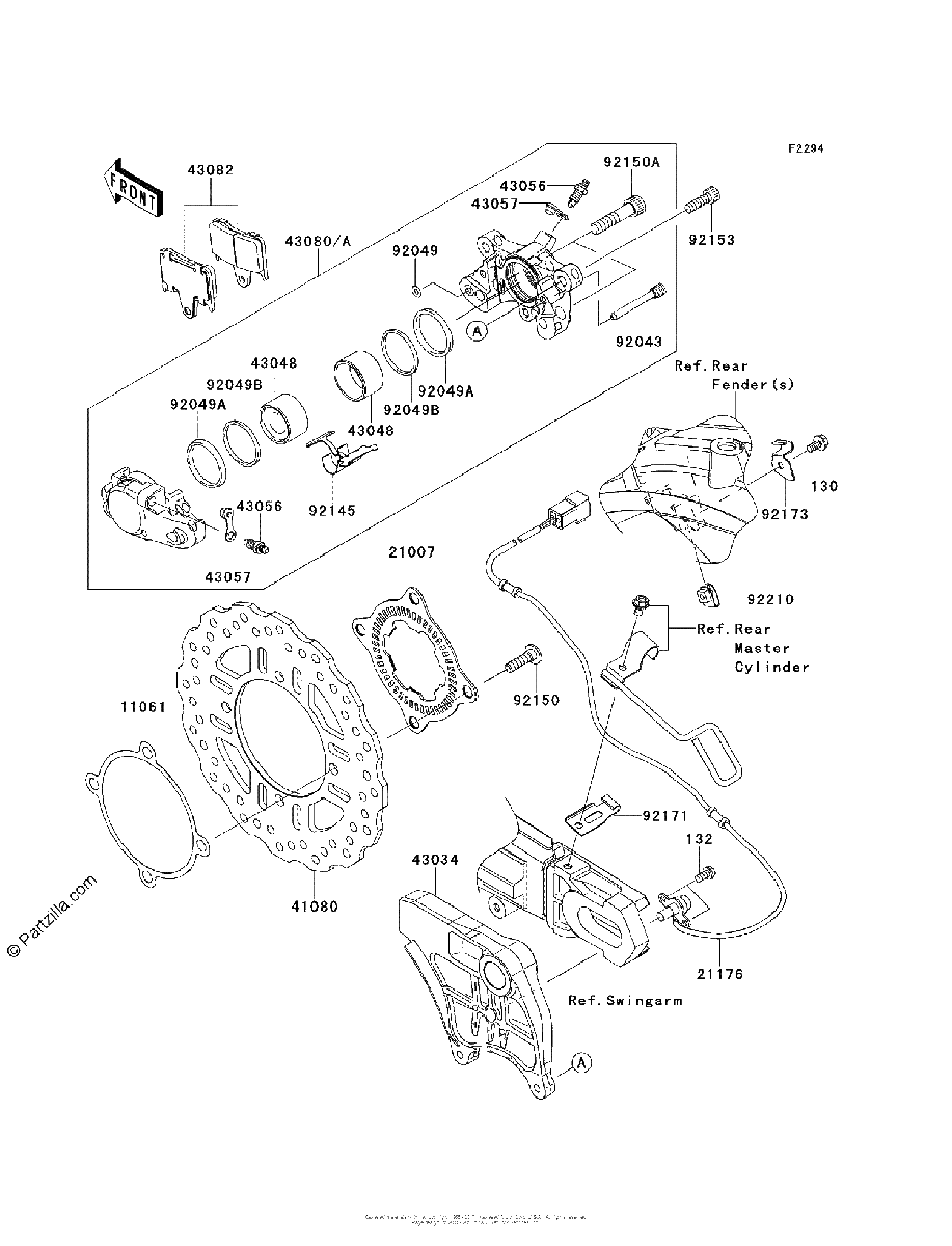 Diagrama de REAR BRAKE