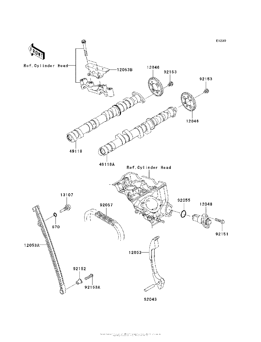 Diagrama de CAMSHAFT S TENSIONER