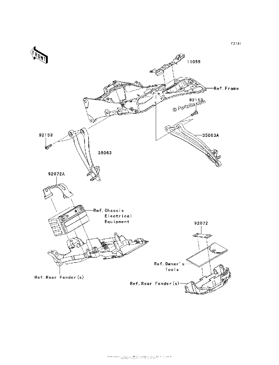 Diagrama de FRAME FITTINGS REAR