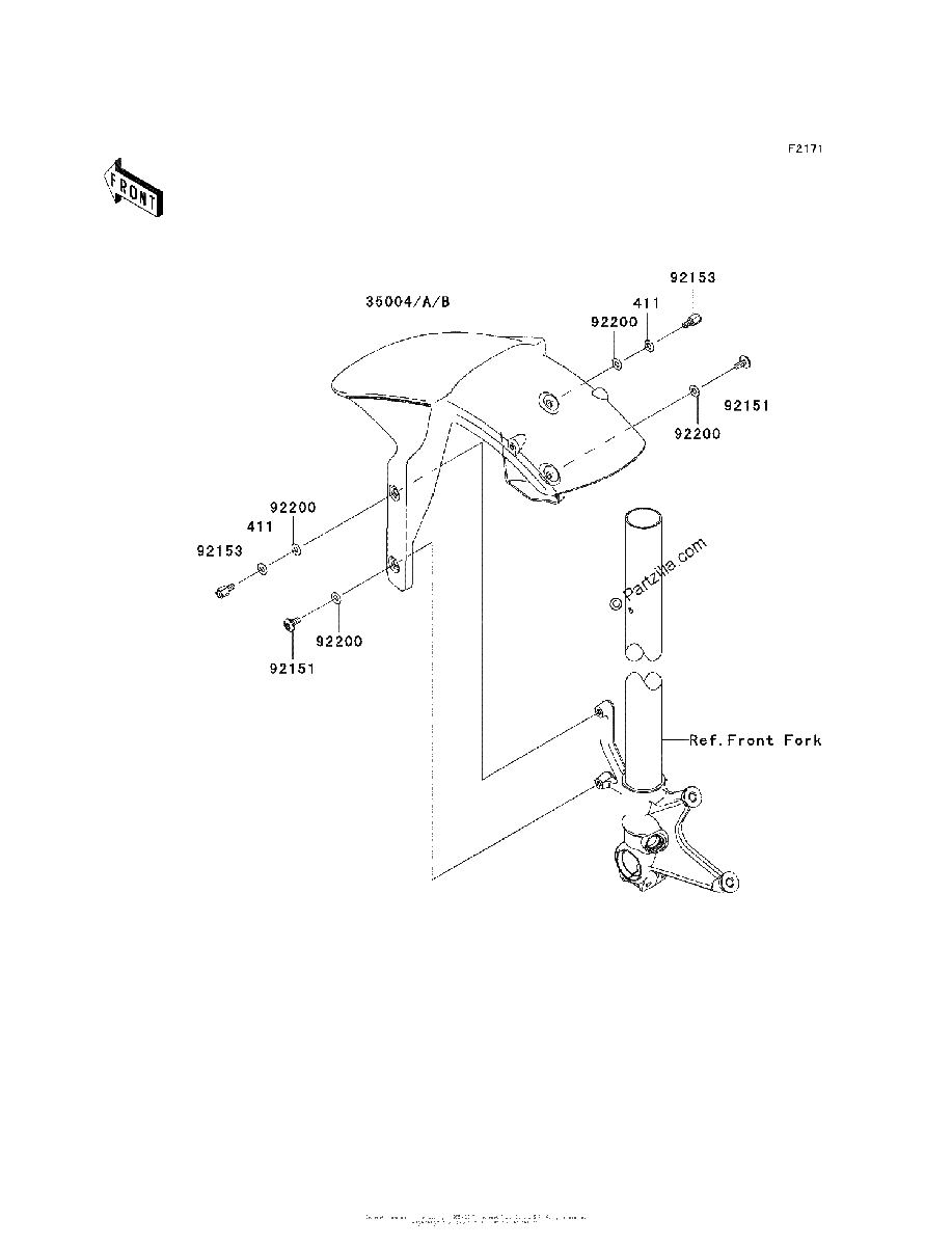 Diagrama de FRONT FENDER S