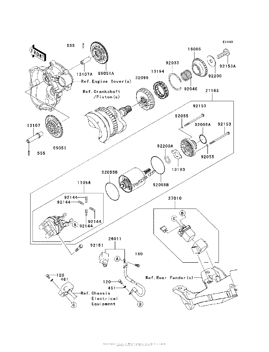 Diagrama de STARTER MOTOR
