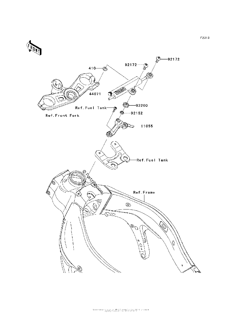 Diagrama de STEERING DAMPER