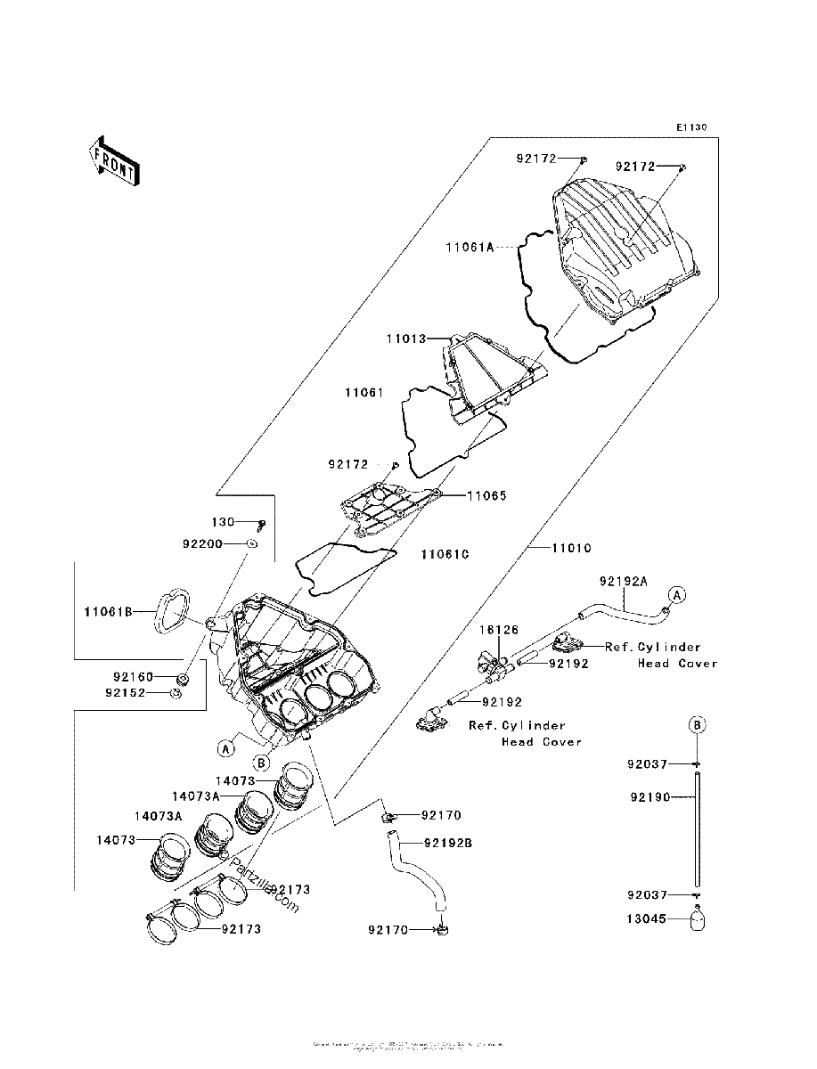 Diagrama de AIR CLEANER