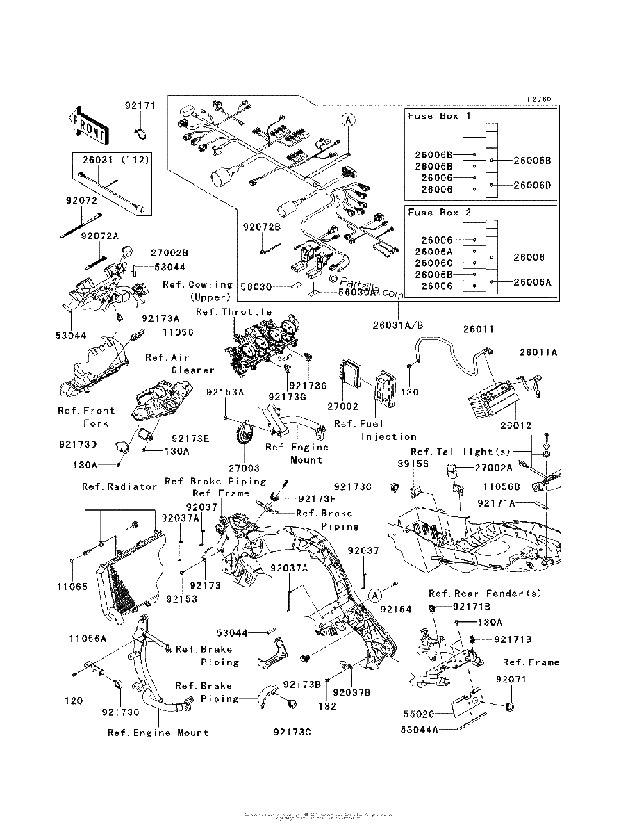 Diagrama de CHASSIS ELECTRICAL EQUIPMENT
