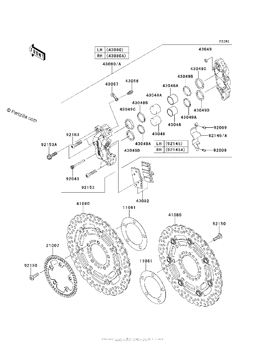 Diagrama de FRONT BRAKE