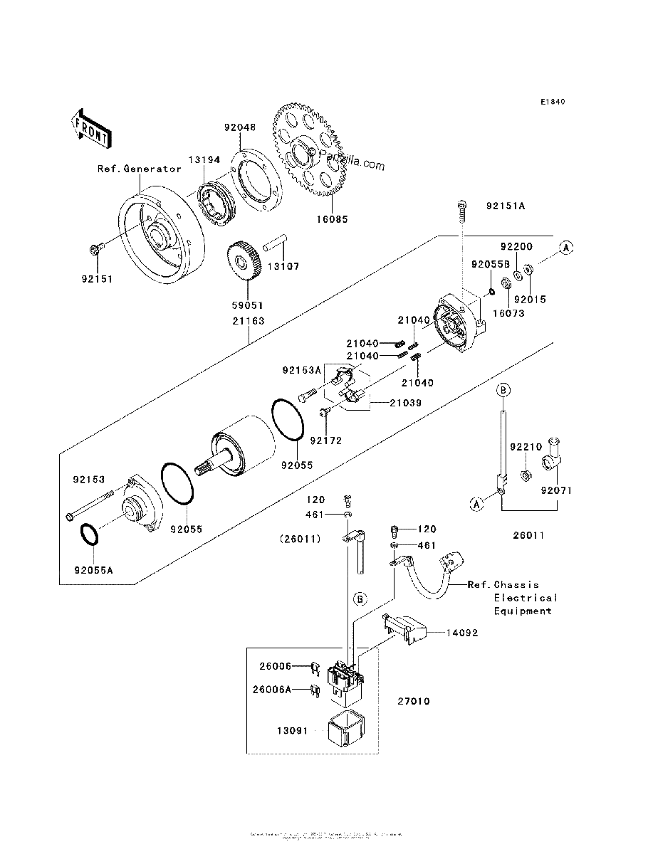 Diagrama de STARTER MOTOR