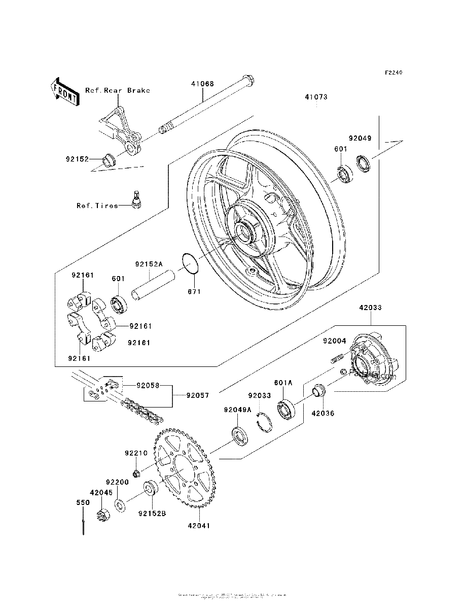 Diagrama de REAR HUB