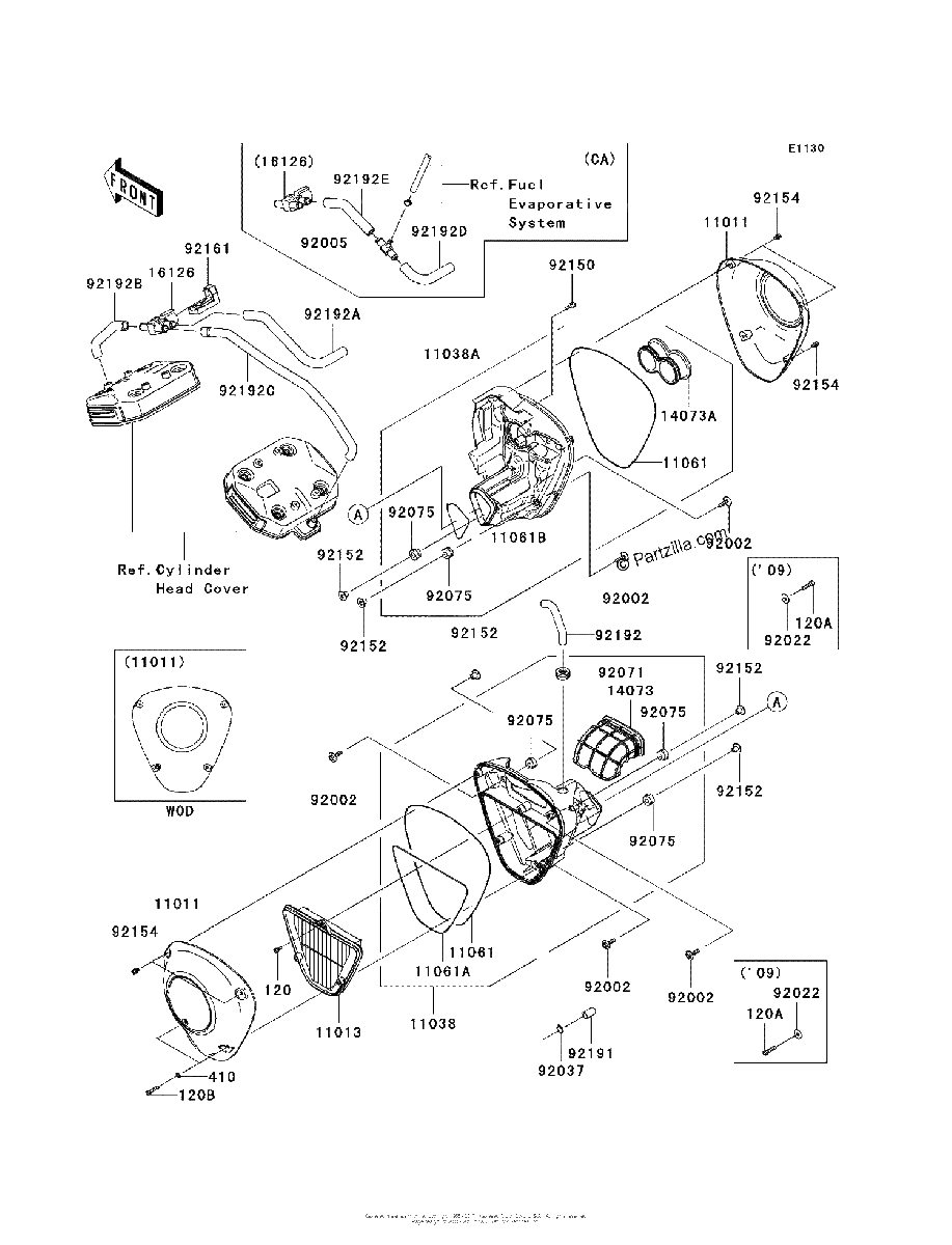 Diagrama de AIR CLEANER