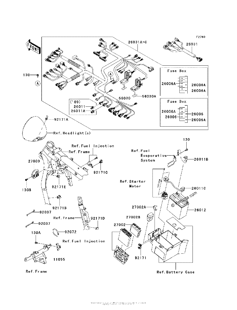 Diagrama de CHASSIS ELECTRICAL EQUIPMENT