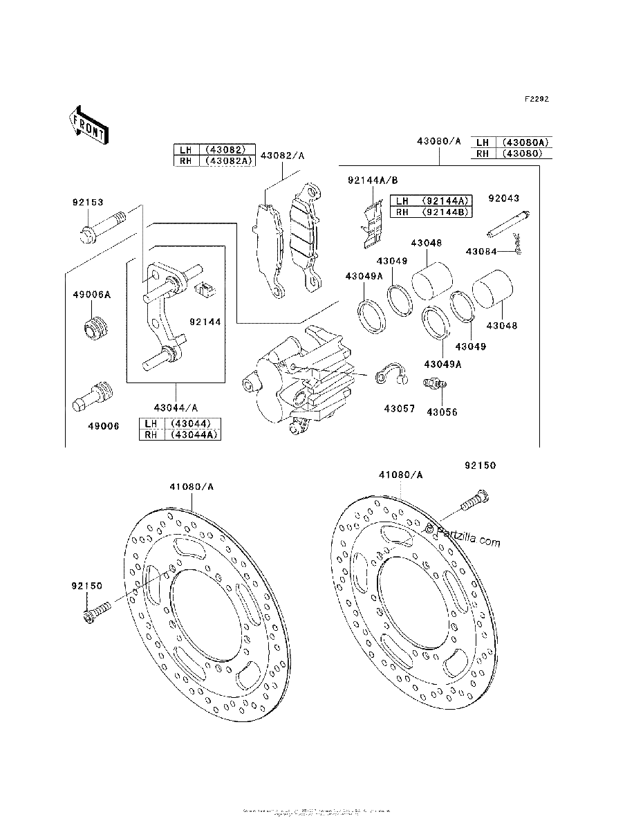 Diagrama de FRONT BRAKE