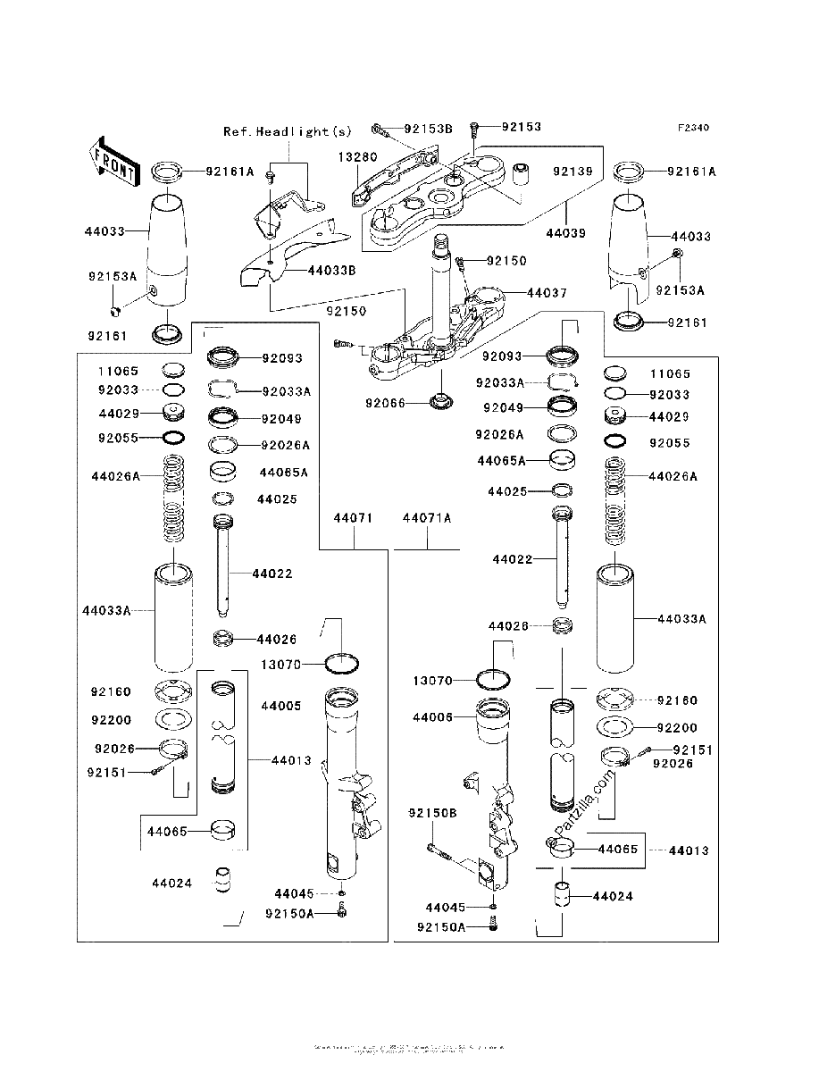 Diagrama de FRONT FORK