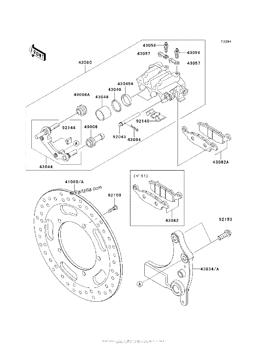Diagrama de REAR BRAKE