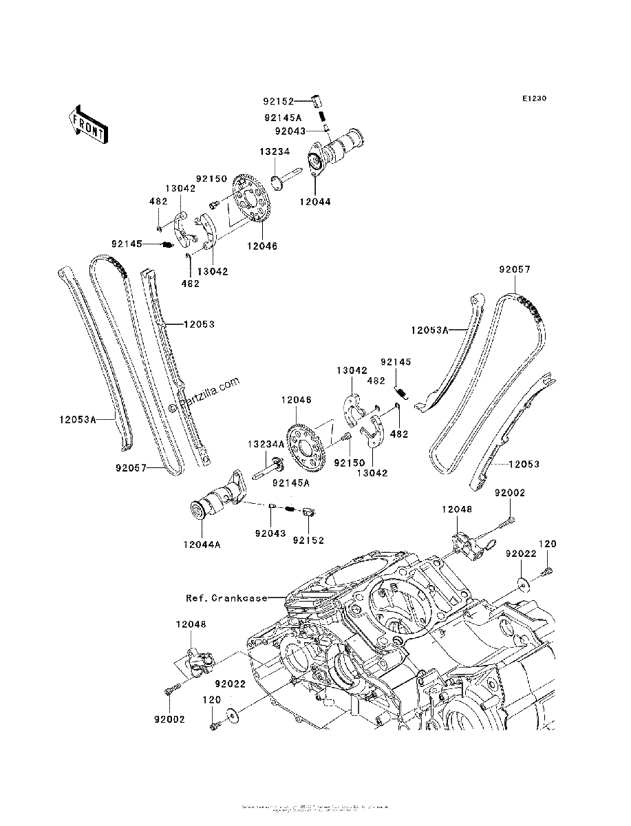 Diagrama de CAMSHAFT S TENSIONER