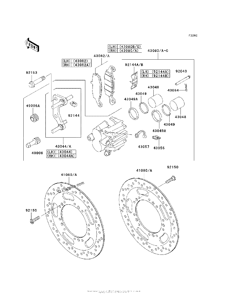 Diagrama de FRONT BRAKE