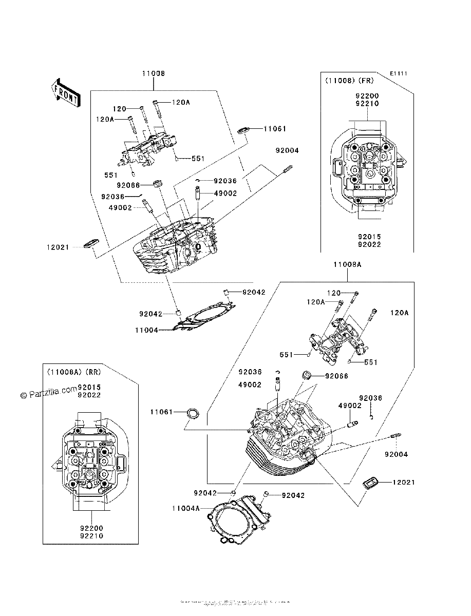 Diagrama de CYLINDER HEAD
