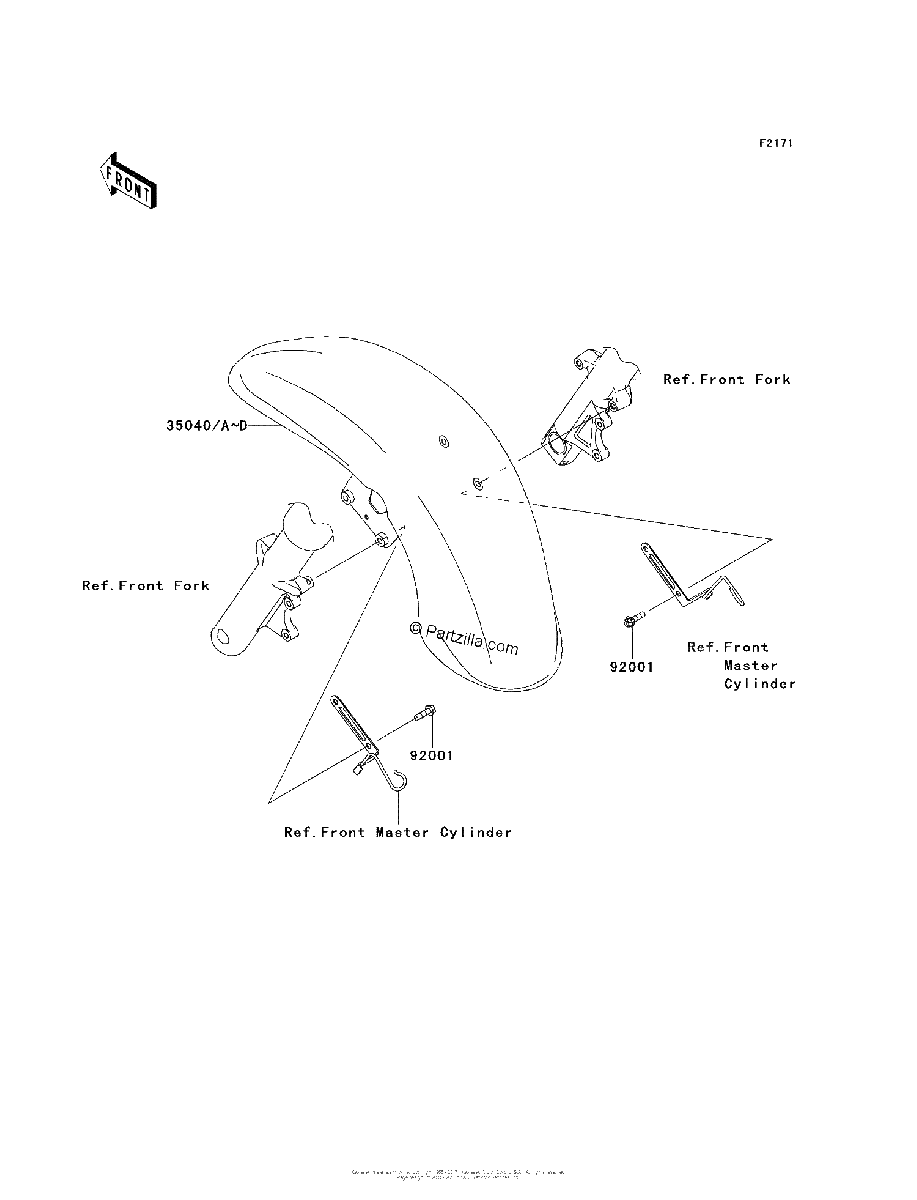 Diagrama de FRONT FENDER S