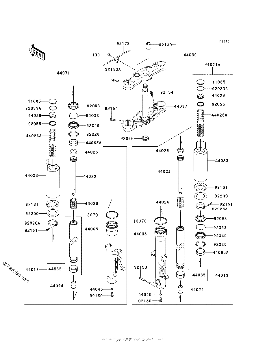 Diagrama de FRONT FORK