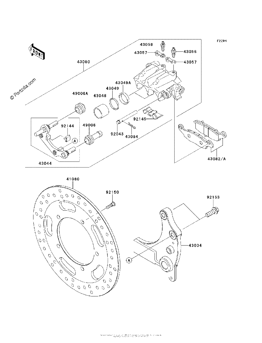 Diagrama de REAR BRAKE