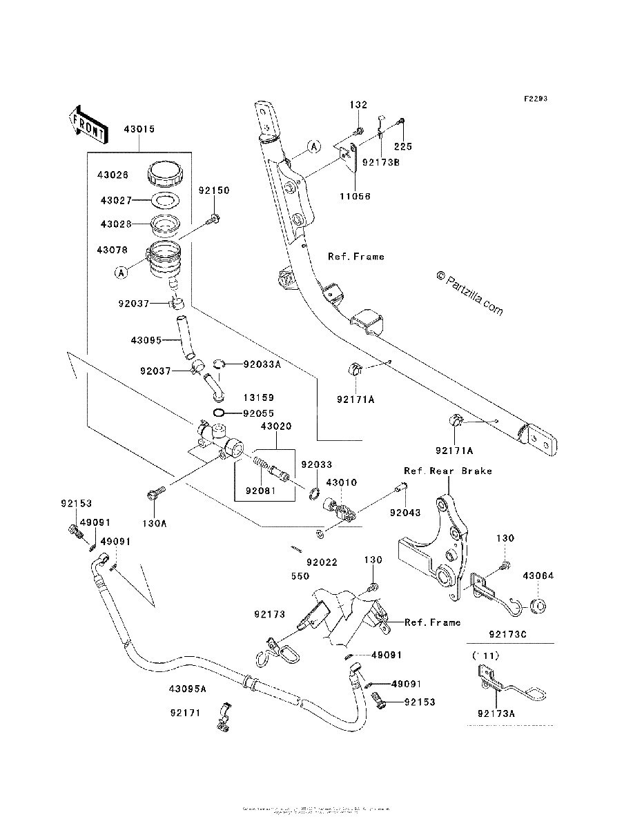 Diagrama de REAR MASTER CYLINDER