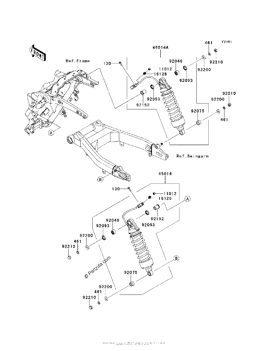 Diagrama de SUSPENSION SHOCK ABSORBER