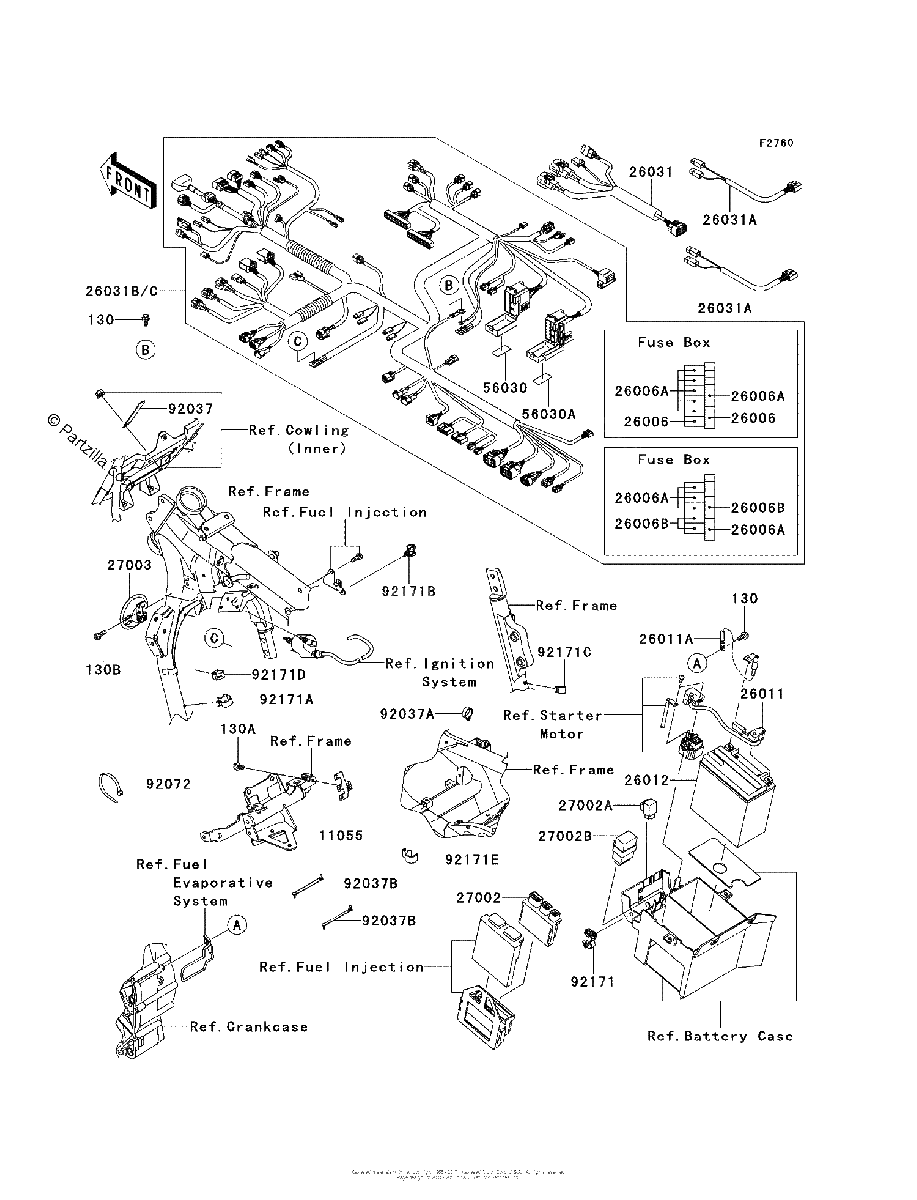 Diagrama de CHASSIS ELECTRICAL EQUIPMENT