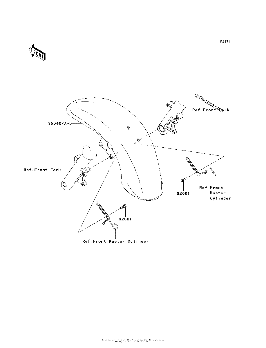 Diagrama de FRONT FENDER S