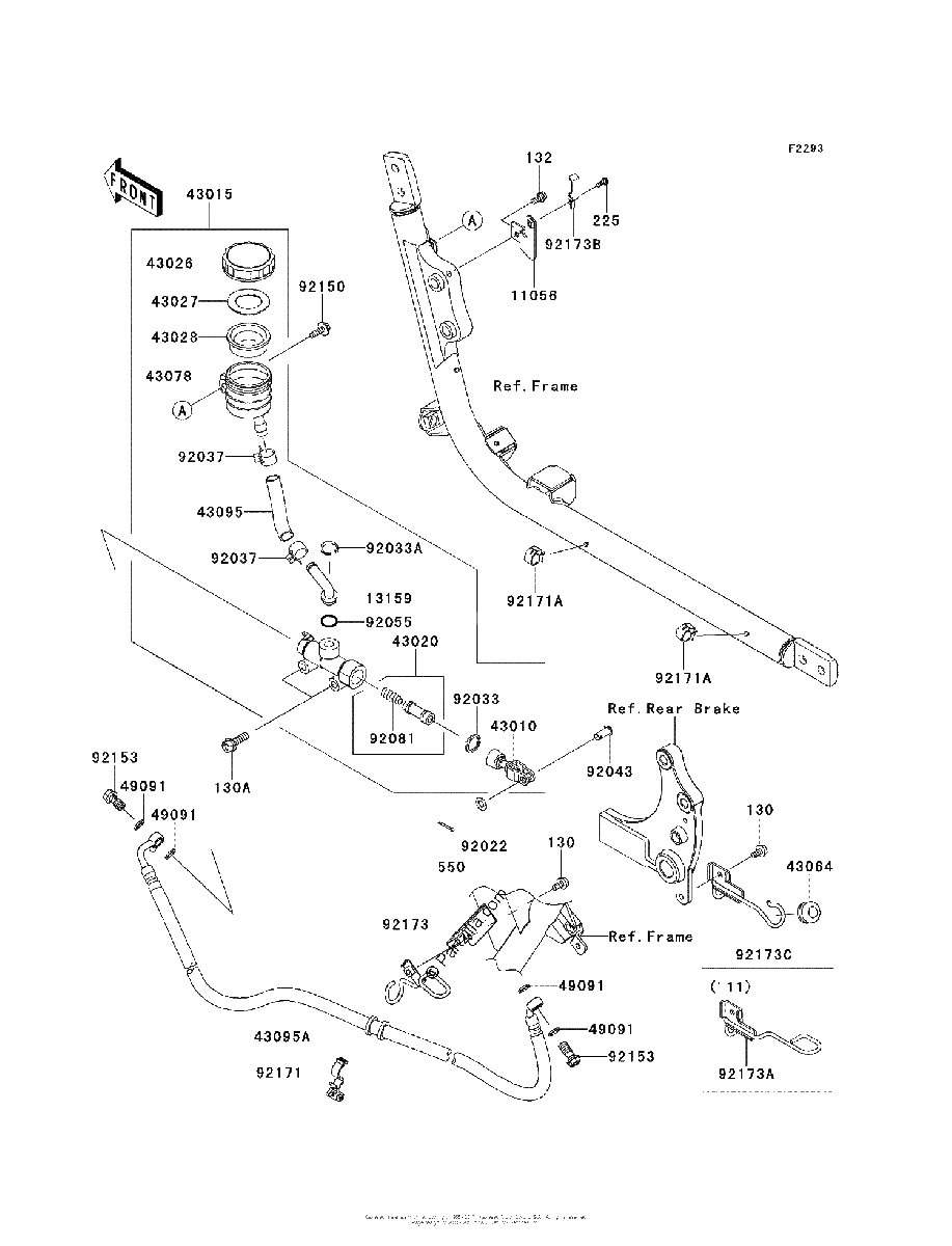Diagrama de REAR MASTER CYLINDER
