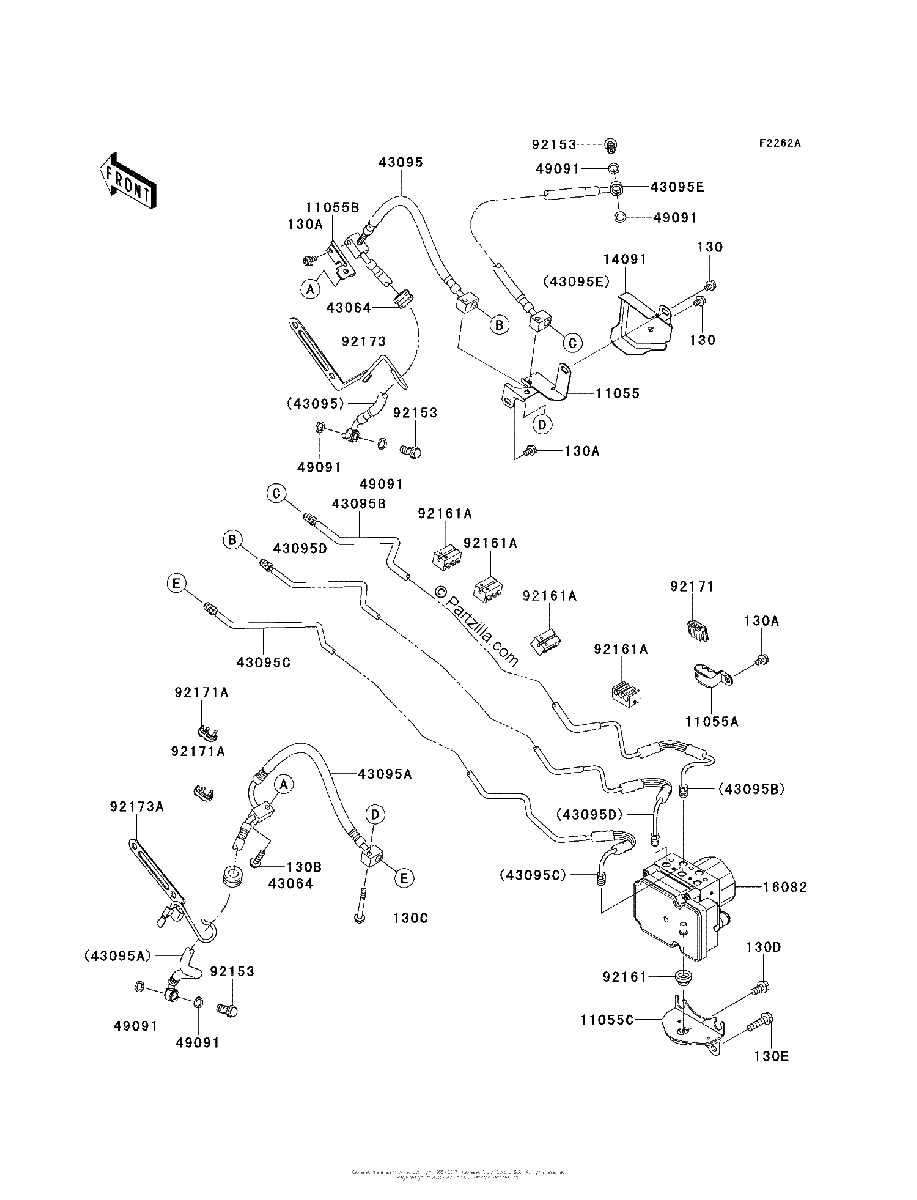 Diagrama de BRAKE PIPING BAF BCF