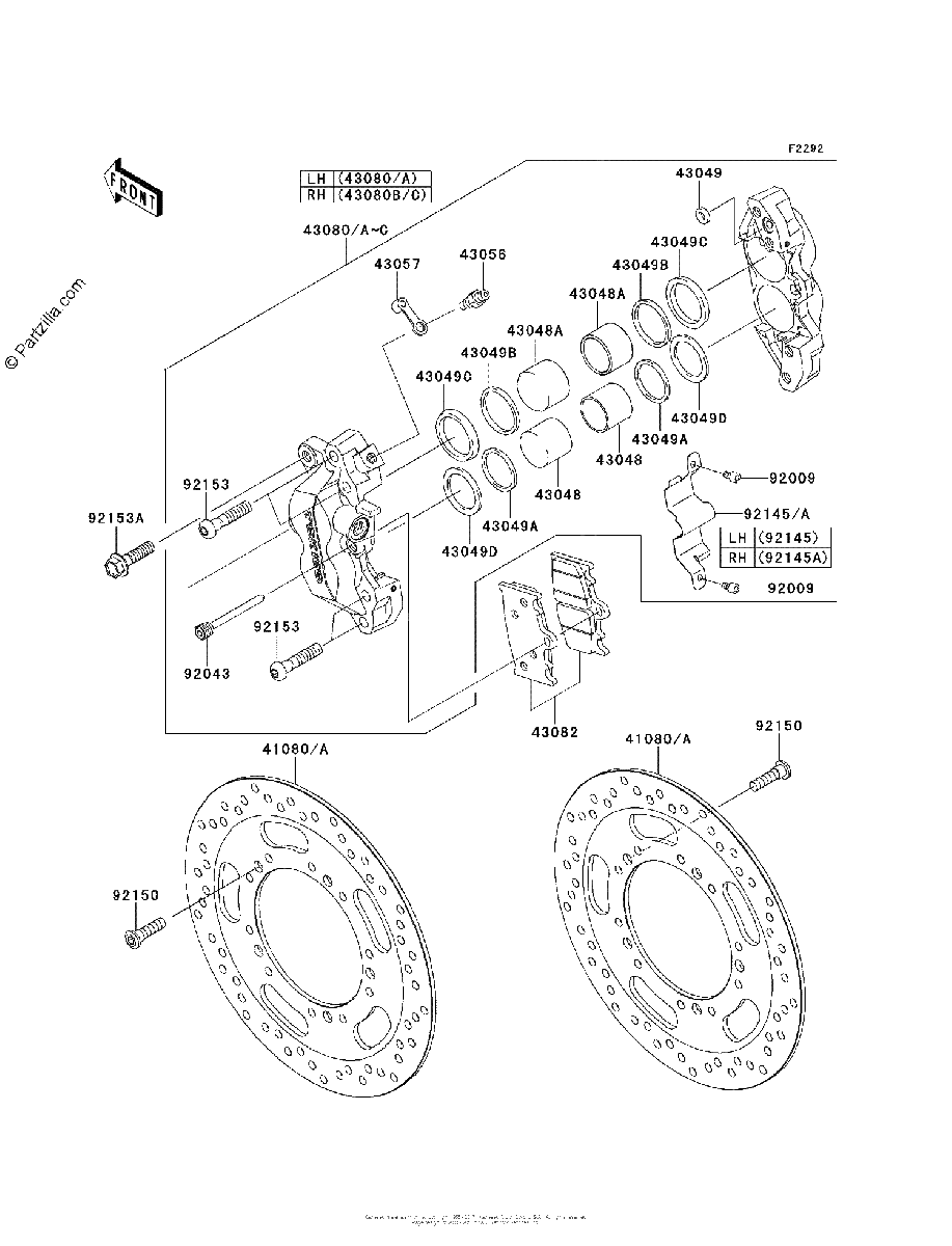Diagrama de FRONT BRAKE