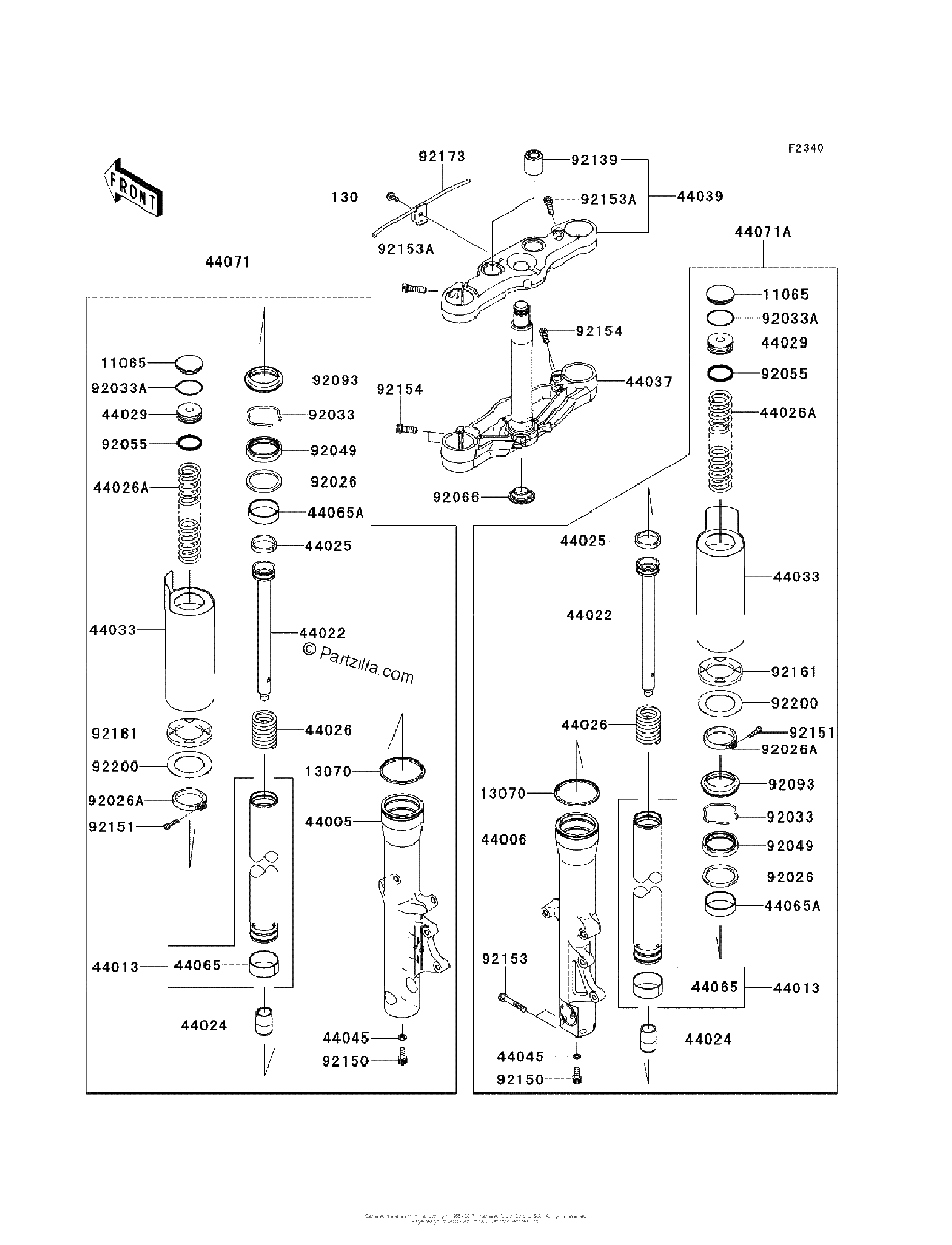 Diagrama de FRONT FORK