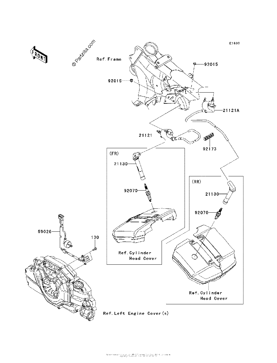 Diagrama de IGNITION SYSTEM