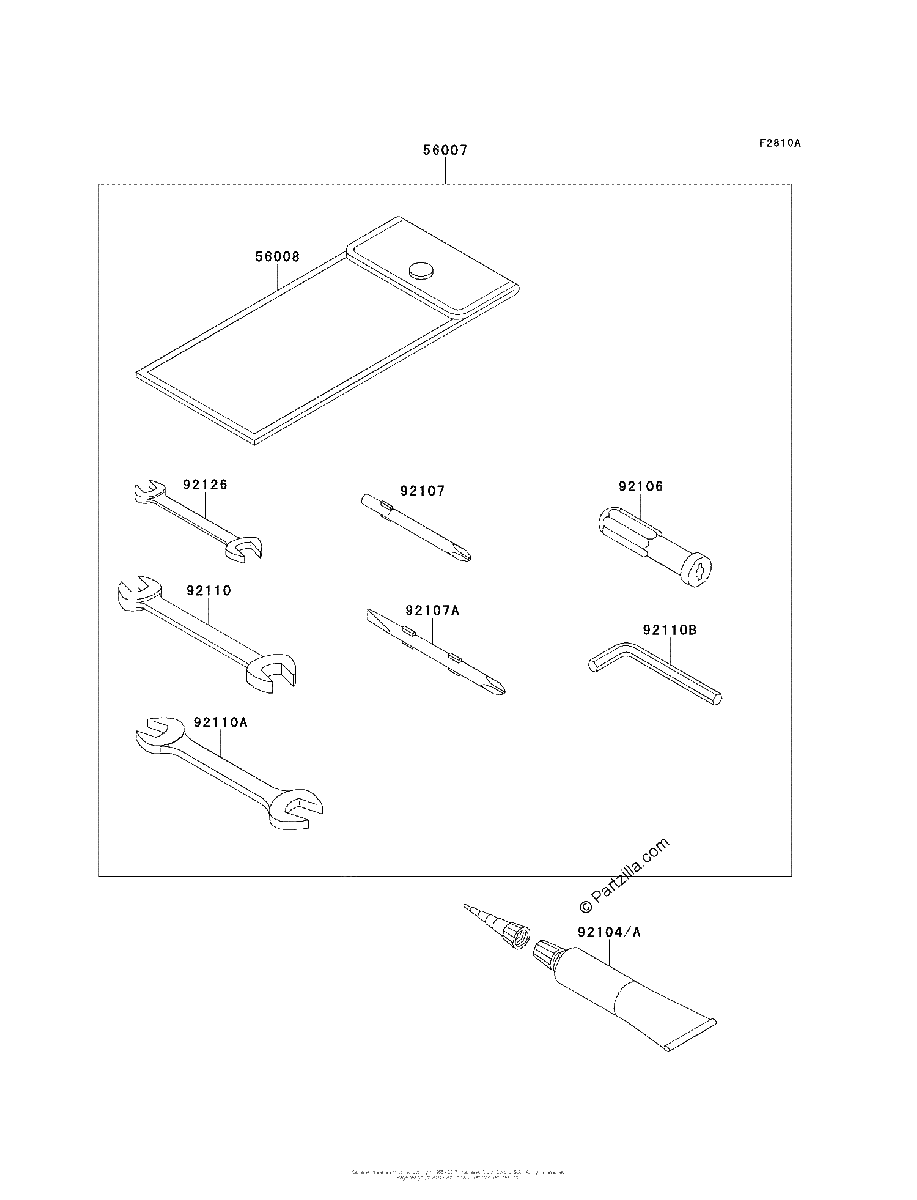 Diagrama de OWNER S TOOLS BAF BCF