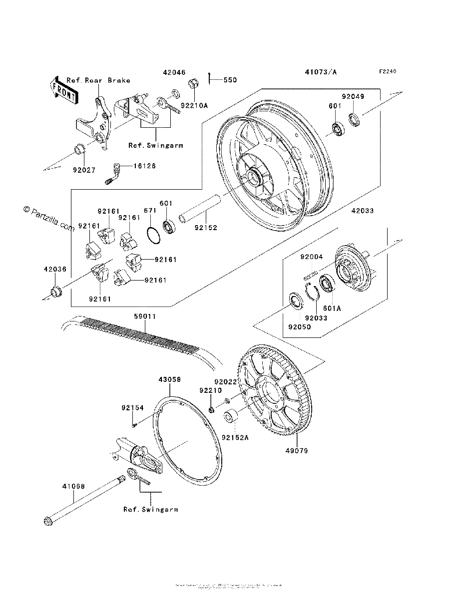Diagrama de REAR WHEEL CHAIN