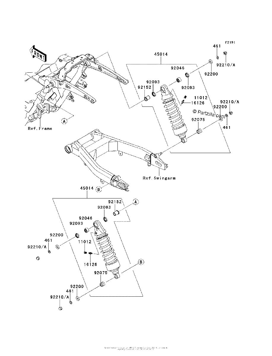 Diagrama de SUSPENSION SHOCK ABSORBER