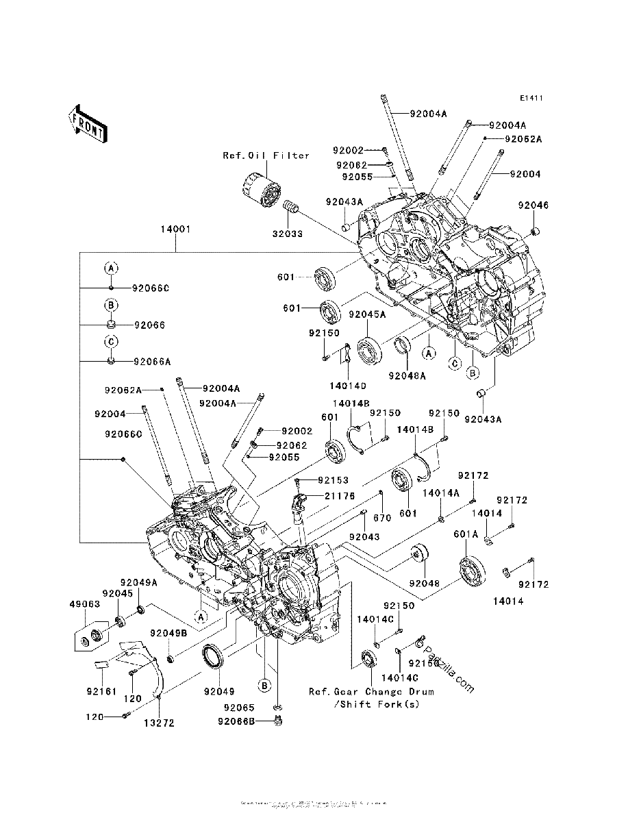 Diagrama de CRANKCASE