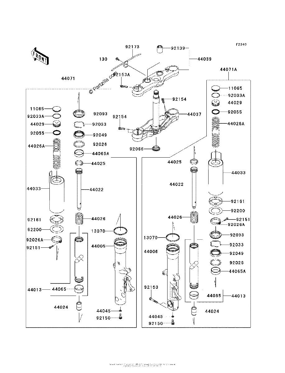 Diagrama de FRONT FORK