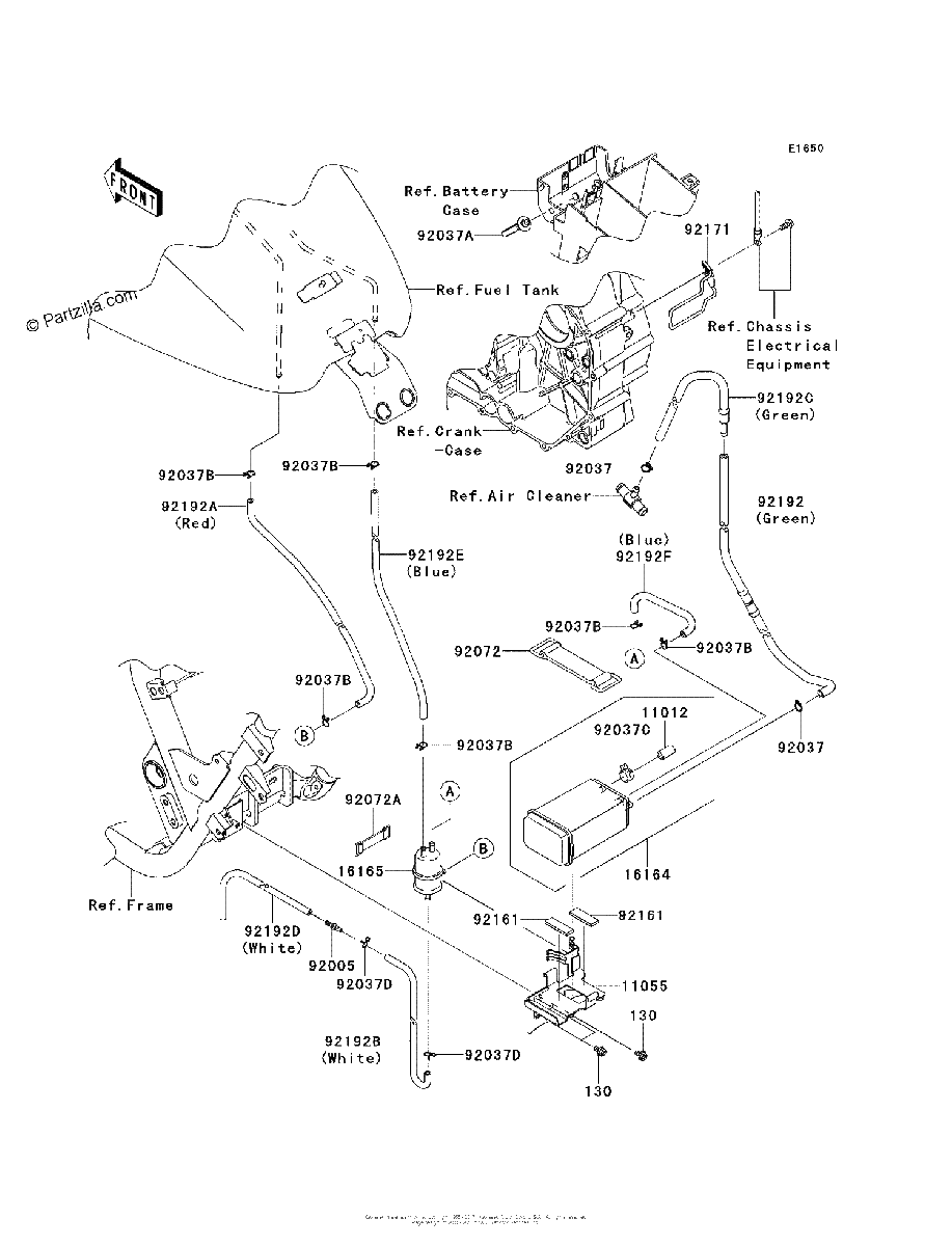 Diagrama de FUEL EVAPORATIVE SYSTEM CA