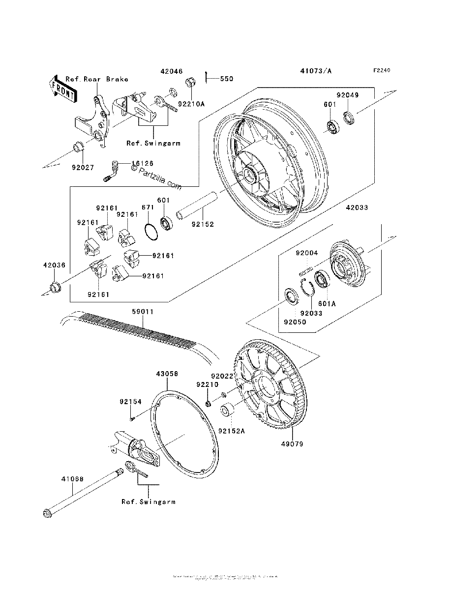 Diagrama de REAR WHEEL CHAIN