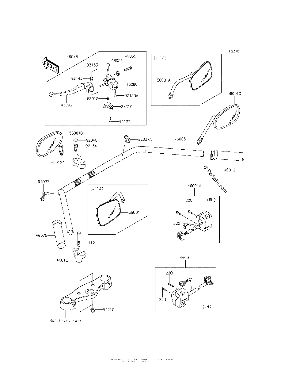 Diagrama de HANDLEBAR