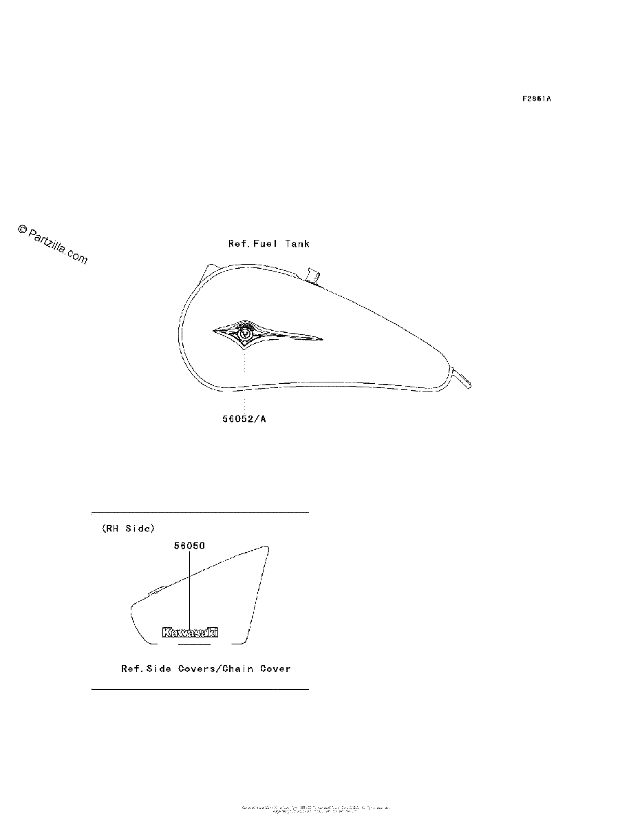 Diagrama de DECALS BCF BDF