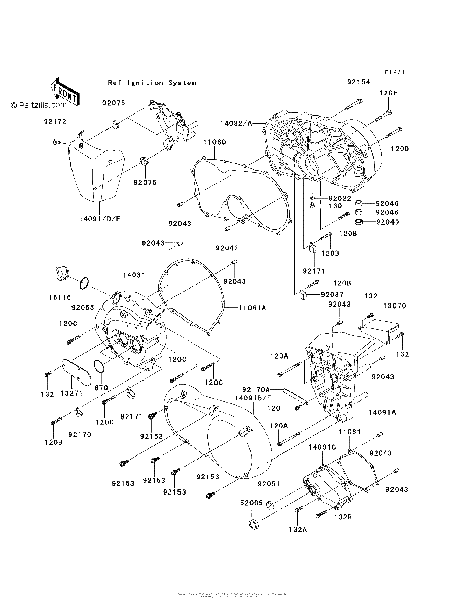 Diagrama de ENGINE COVER S