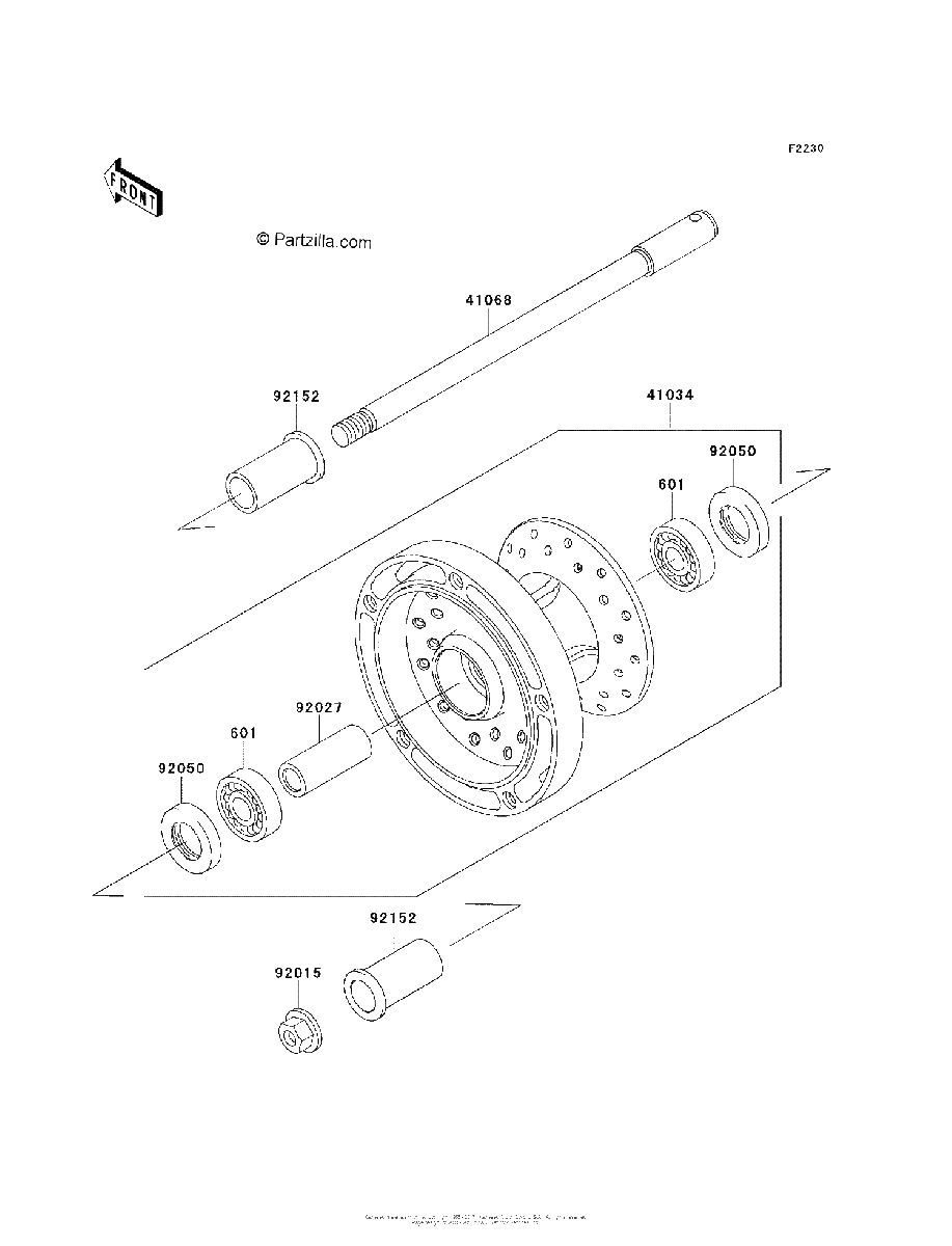 Diagrama de FRONT WHEEL