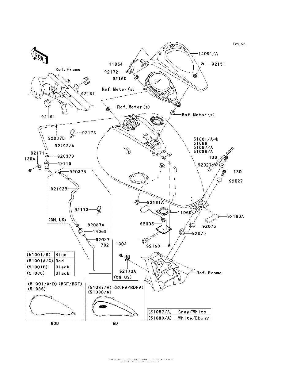 Diagrama de FUEL TANK BCF BDFA
