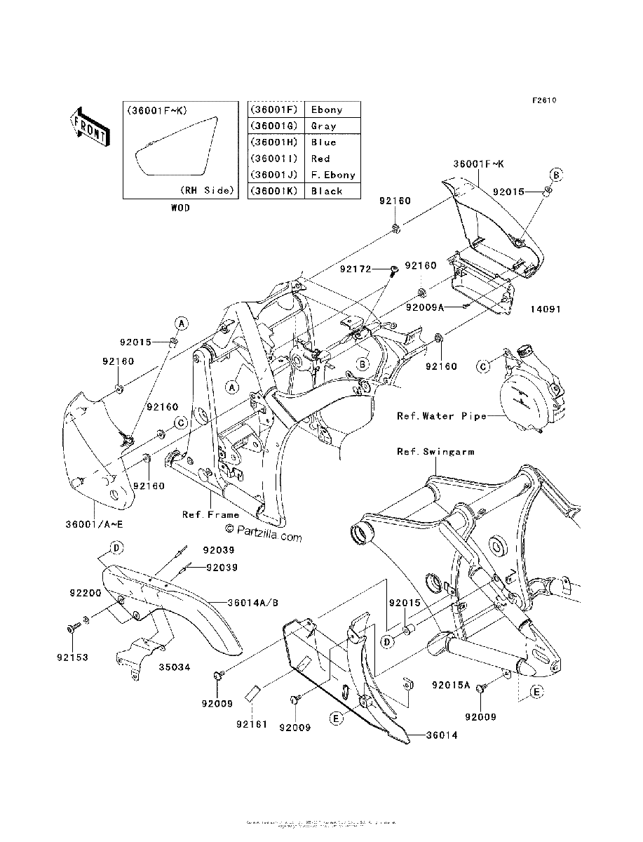 Diagrama de SIDE COVERS CHAIN COVER