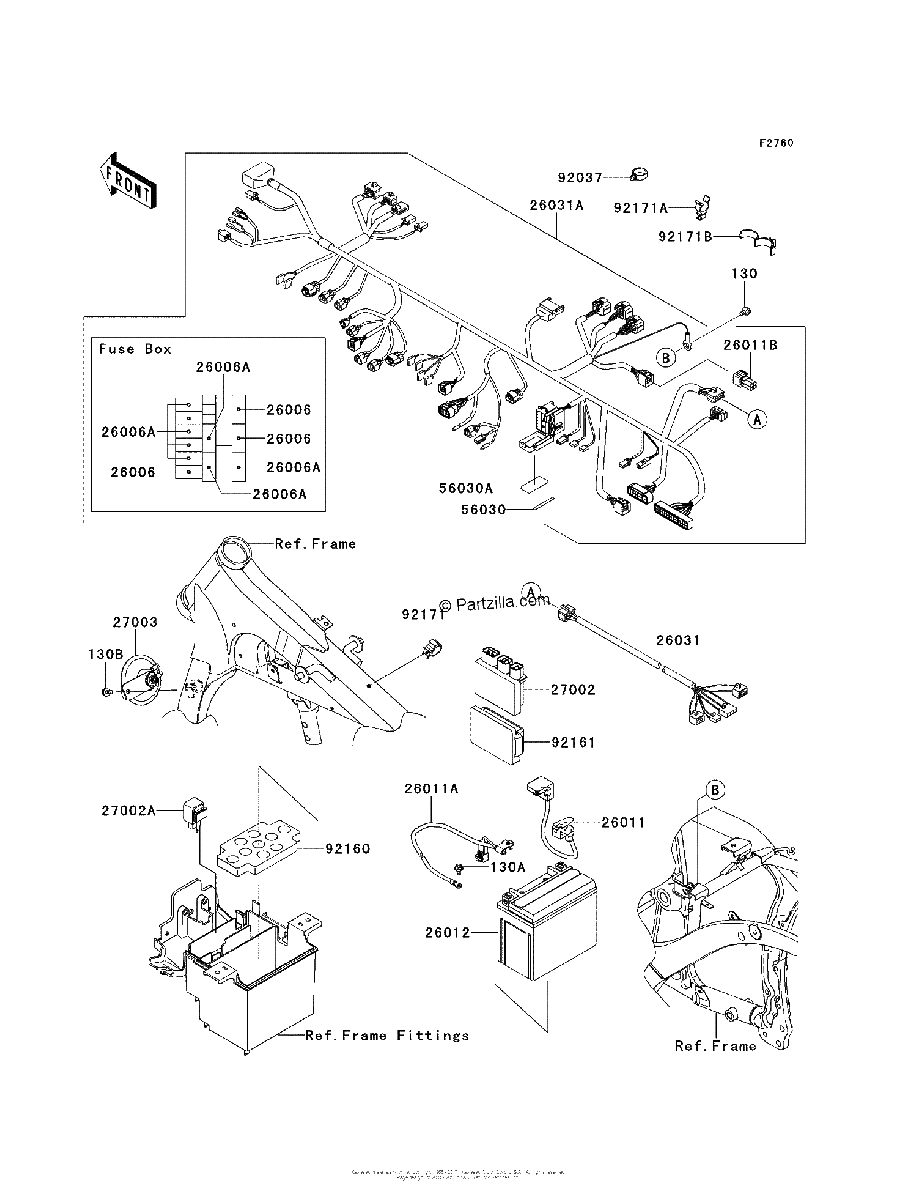 Diagrama de CHASSIS ELECTRICAL EQUIPMENT