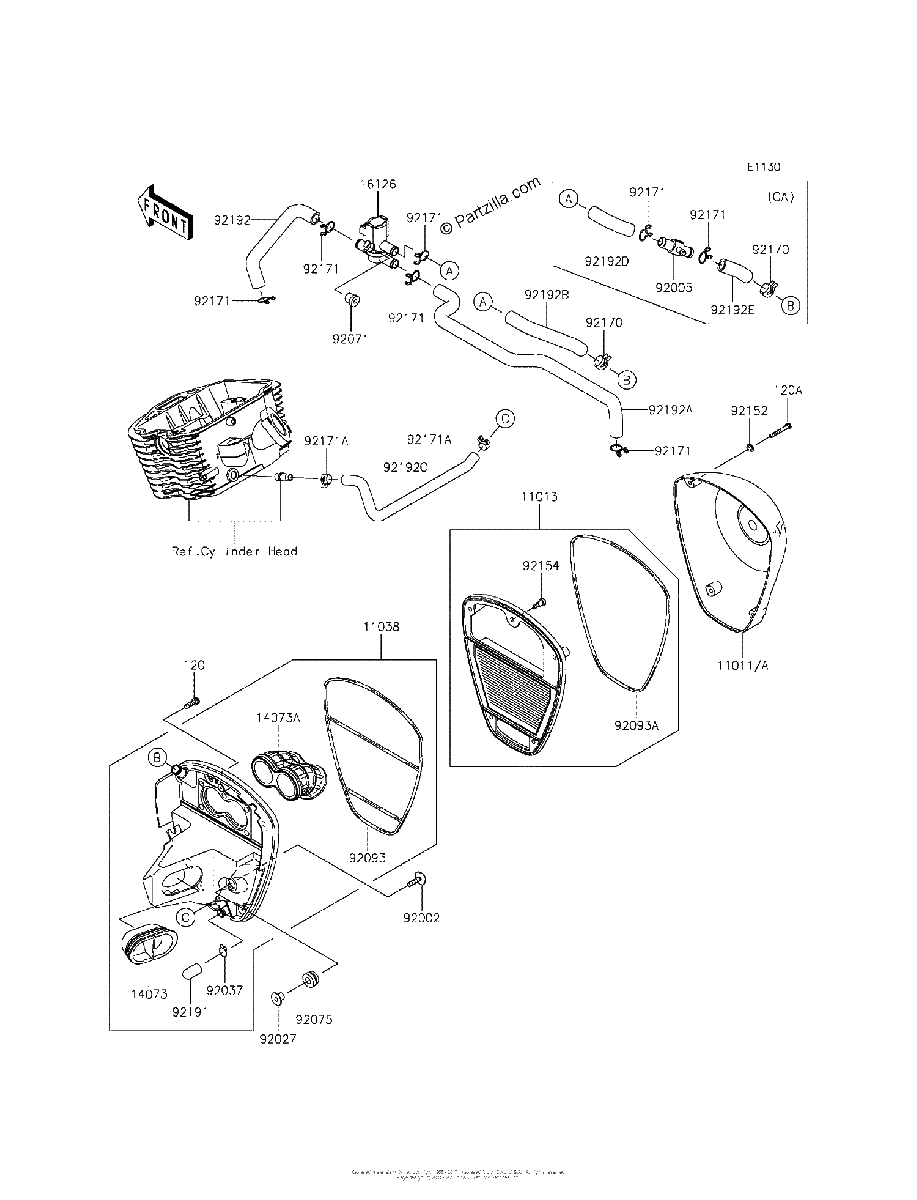 Diagrama de AIR CLEANER